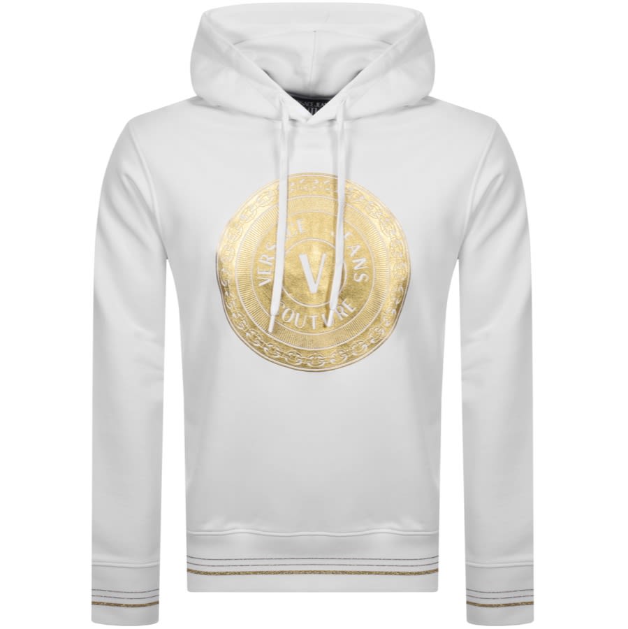 Alternative Image for ProductVersace Jeans Couture Round Logo Hoodie White1
